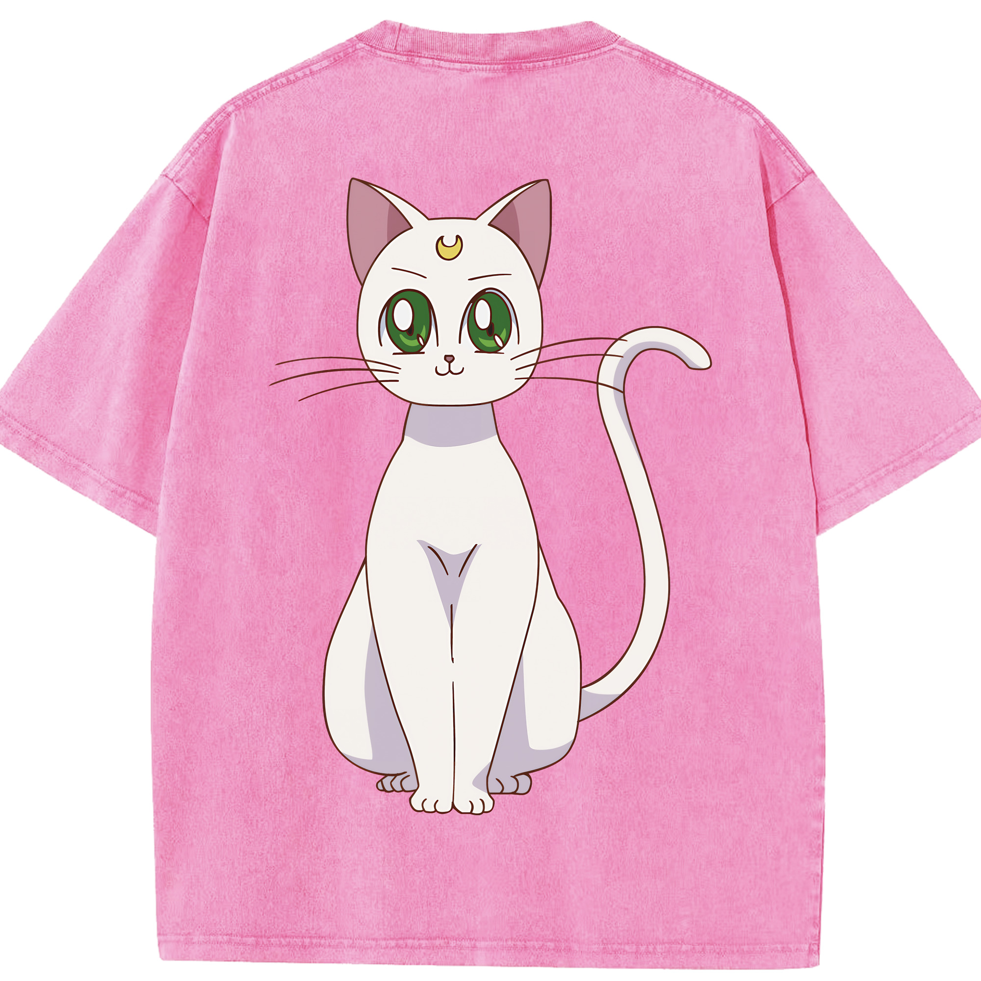 （画像用） 美少女戦士セーラームーン Sailor Moon 綿100% ヴィンテージ風 半袖Tシャツ（背面プリント）
